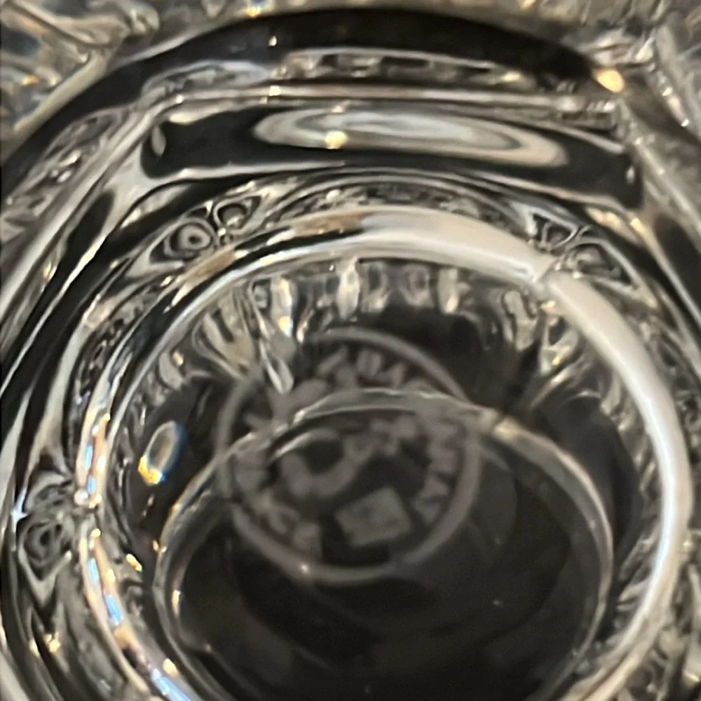 Baccarat crystal jam jar lid & spoon